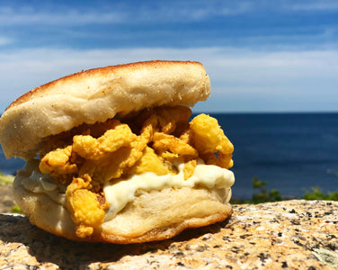 CLAM ROLL WITH TARTER SAUCE