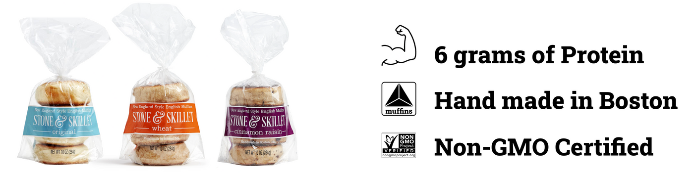 stone & skillet original english muffin 4pk